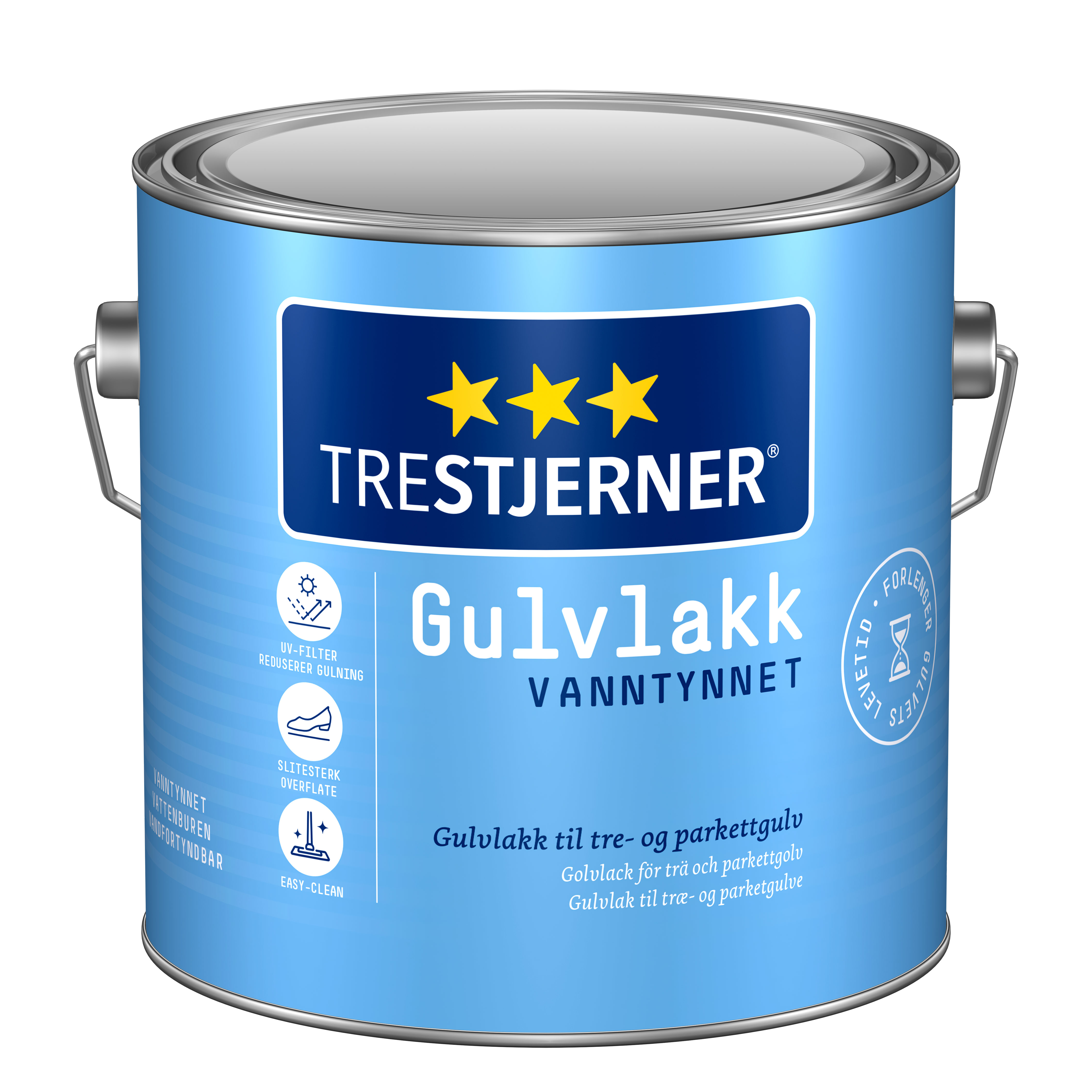 TreStjerner Gulvlakk Vanntynnet